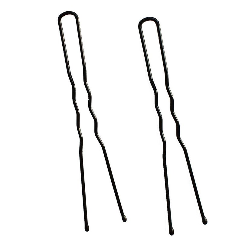 Lelines Leline's Black Hair Pins 50 Pieces U Shaped, Bun Hair Pin Kit for Women Girls, 2.4 inches - Image 3